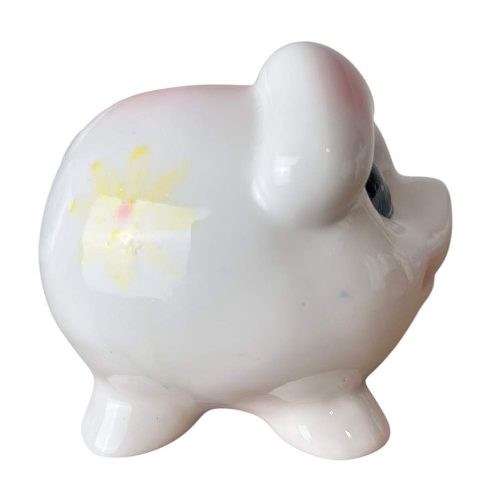Vintage kitschy ceramic piggy bank, Japan, MCM anthropomorphic style - Picture 5 of 9